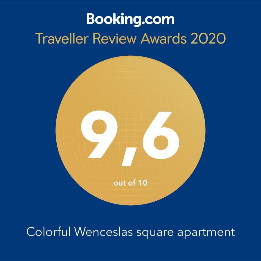 Colorful Wenceslas square apartment Praga Exterior foto